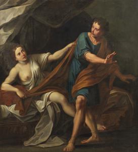 Giuseppe con la moglie di Putifarre, Marcantonio Franceschini (Bologna 1648 - 1729)
